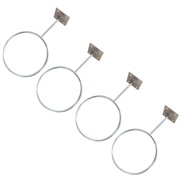 8 Pcs Wall Mount Sports Ball Holder Display for Medicine Ball, Basketballs, Volleyballs, Soccer Storage Rack