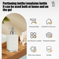 thumbnail image 4 of Bouteille Distributrice de Savon pour les Mains 450 ml / Pompe en Plastique Rechargeable / Contenant de Savon Liquide pour Comptoir de Salle de Bain Cuisine, Lotion, Shampoing, Gel Douche / Station Mains Libres Élégante et Durable, 4 of 6