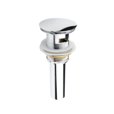 DROP Bath and Kitchen DR091044 Drain de lavabo Pop-Up chromé avec trop-plein pour salle de bain