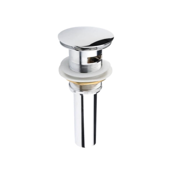 DROP Bath and Kitchen DR091044 Drain de lavabo Pop-Up chromé avec trop-plein pour salle de bain