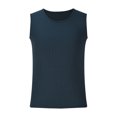 thumbnail image 3 of Timegard Tank Tops Men Crewneck Sleeveless Comfy Solid Color Casual Slim Fitting Tee Shirts Blouse, 3 of 5