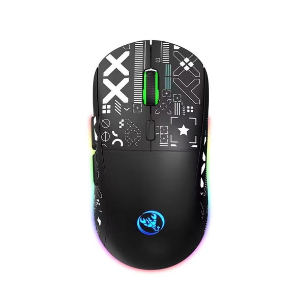 Wireless Gaming Mouse 2.4Ghz Bluetooth Wireless Mouse Gaming Mouse 3 Mode Rgb Backlight Wireless Optical Usb Gaming Mouse 3600Dpi Rechargeable Mute Mice Bluetooth Gaming Mouse