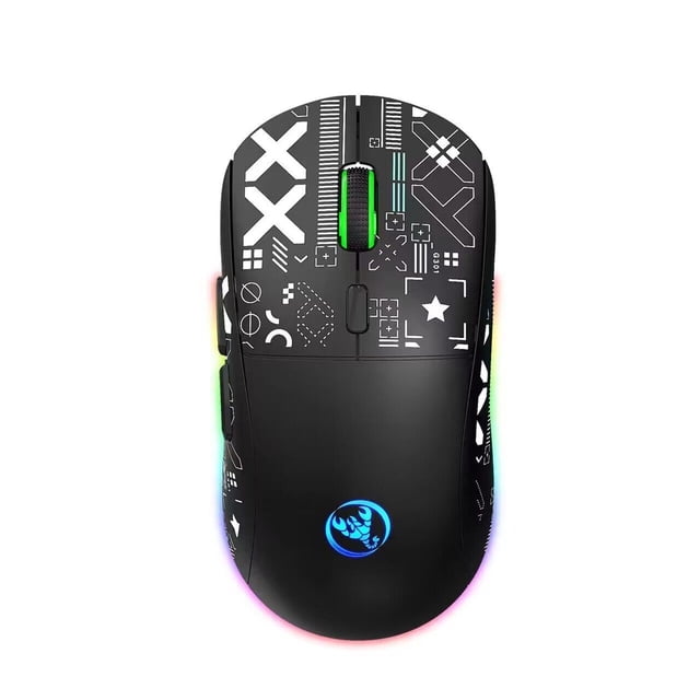 Wireless Gaming Mouse 2.4Ghz Bluetooth Wireless Mouse Gaming Mouse 3 Mode Rgb Backlight Wireless Optical Usb Gaming Mouse 3600Dpi Rechargeable Mute Mice Bluetooth Gaming Mouse