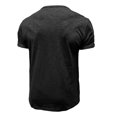 thumbnail image 4 of Dvkptbk T-Shirt à Manches Courtes pour Hommes, Mode Décontractée, Col Rond, Boutons, en Solde, 4 of 4