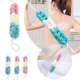thumbnail image 3 of TIELUTT Long Bath Loofahs Stretchable Braided Mesh Exfoliating Loofah Back Bathroom Storage Cabinet Bathroom Organizer over Toilet Bathroom Organizer Towel Racks for Bathroom with Shelf Kitchen Towels, 3 of 7