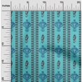 thumbnail image 1 of oneOone Tissu Popeline de Coton Tourbillon & Paisley Ikat Imprimés au Mètre 56 Pouces de Large, 1 of 1