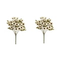 thumbnail image 2 of TIMIFIS 2Pcs Artificial Flower,Simulation Fake Flower Little Chamomile Wedding Home Decoration Small Artificial Flower Silk Flower Home Decor Bouquet(White), 2 of 4