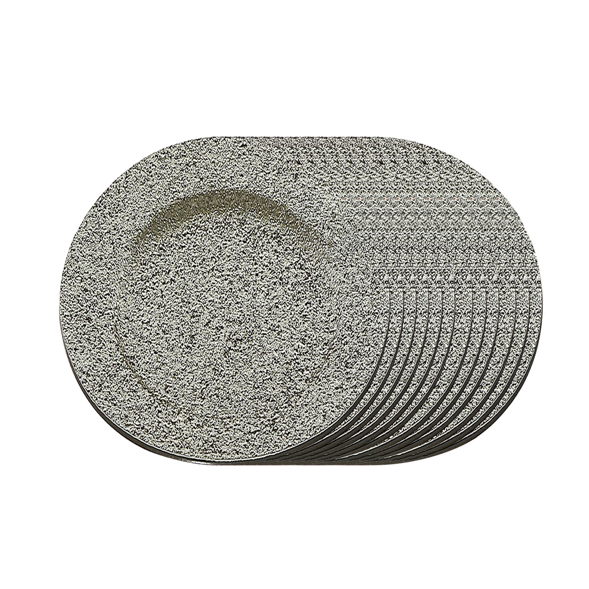 Assiette De Présentation (Paillettes) (Champagne) (33 Cm) - Lot De 12