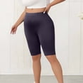 thumbnail image 2 of Women Plus Size Biker Shorts Gym Workout Running Yoga Athletic Shorts, 2 of 7