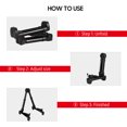 thumbnail image 2 of Yeacher Support d'Instrument Pliant Réglable pour Guitare Ukulélé Violon Basse Classique Folk Guitares Électriques Support Pliable Cadre Universel Compact Gain de Place, 2 of 8