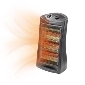 Comfort Zone Space Heaters for Indoor Use, Portable Electric Heater, Adjustable Thermostat, Infrared Heat, Quartz Tower Space Hea
