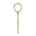 thumbnail image 2 of Diamond2Deal 14K Yellow Gold Bubble Letter P Initial Pendant for Women, 2 of 6