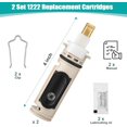 thumbnail image 2 of 2Pack 1222 Replacement Cartridge Compatible with Moen, Tub Shower Cartridge Replacement Kit for One Handle Posi-temp Faucet (2 set), 2 of 5