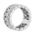 thumbnail image 3 of Bague d'Éternité de Mariée Magnifique en Or Blanc Massif 18K, 1,00 Carat, Taille Ronde Excellente, Diamond Naturel, Taille 5 pour Mariée, 3 of 7