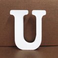 thumbnail image 1 of Agiferg Wood Wooden Letters White Alphabet Wedding Birthday Party Home Decorations U, 1 of 3