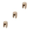 thumbnail image 3 of Decodeary Polyester Earflap Caps Autumn Non-shedding And Colorfast Head And Ears Cozy In Autumn No Loose khaki 3Set, 3 of 6