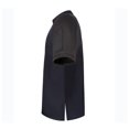 thumbnail image 3 of TOPTIE Veste de Chef à Manches Courtes Noire avec Fermeture Éclair Latérale Uniforme de Chef avec Maille, 3 of 8
