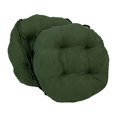 thumbnail image 2 of Coussins de Chaise Ronds Capitonnés en Microsuède Uni de 16 Po (Ensemble de 2), 2 of 4