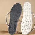thumbnail image 2 of EGNMCR Semelles Thermiques en Laine avec Évents d'Aération Haute Résilience Coussin Chaud pour Bottes d'Hiver Chaussures de Randonnée Protection par Temps Froid Semelle Intérieure en PU, 2 of 5