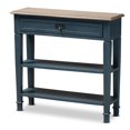 thumbnail image 1 of Baxton Studio Dauphine Table Console Contemporaine en Bois à 1 Tiroir, Bleu, 1 of 10