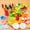 B, variant on Dvkptbk 70PCS Pretend Play Food Toys Set for Kitchen, Storage Basket with Vegetable & Fruit Toys for Toddler, Kitchen Accessories Toys Birthday Christmas Gifts