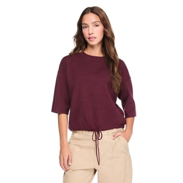 George Women's Elbow-Sleeve Oversized Top