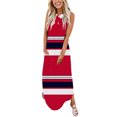 thumbnail image 1 of Robe d'Été Femme Décontractée Ample Imprimée Robe Débardeur Plage Robe d'Été Col Rond Sans Manches Robes Robes de Mariage pour Femmes 2023 en Liquidation, 1 of 5