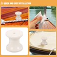 thumbnail image 3 of EIGTHTAIL 2 Pcs Kit de Roulements de Roue de Remorque de Bateau Ancre Rouleaux pour Bateaux Blanc, 3 of 8