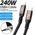 thumbnail image 2 of Thunderbolt Câble de Données USB4 Type-C 8K Projection PD 240w Charge Rapide IPXP A++, 2 of 9
