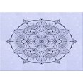 thumbnail image 1 of Ahgly Company Machine Washable Indoor Rectangle Transitional Lavender Blue Area Rugs, 2' x 4', 1 of 7