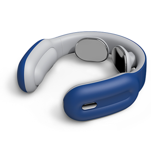 Genkent Massager de cou intelligent avec chaleur Massaire de cou électrique intelligent sans fil sans fil Portable(bleu)