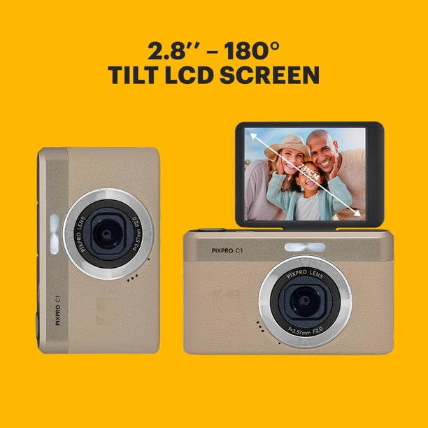 Kodak PIXPRO C1 Digital Camera, 13MP Compact Point & Shoot with 4X