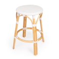 thumbnail image 1 of Butler Specialty Company Tobias Rattan Round 24" Counter Stool - Glossy White, 1 of 7