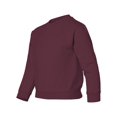 thumbnail image 2 of Gildan Youth Heavy Blend Crewneck Sweatshirt, S, Maroon, 2 of 3