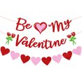 thumbnail image 1 of Coofit Valentine's Day Banner Decorative: 2 Sets Hanging Heart Banner Garland Banner, 1 of 5