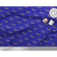 thumbnail image 3 of Soimoi Blue Modal Satin Fabric Brush Stroke Abstract Print Fabric by Yard 42 Inch Wide, 3 of 3