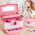 thumbnail image 2 of Princess Makeup Toy Set for Girls Multifunctional Children‘s Makeup Kit Washable Kids Makeup Simulation Kit Educational Toys Birthday Gift for 2 to 11 Year Old Girls Kids, 2 of 7