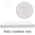 thumbnail image 1 of Cozival Housse de Sofa, Housse de Coussin de Sofa, Protège-Housse Extensible pour Canapé, Fauteuil Inclinable et Meubles de Salon, Housse de Coussin Résistante à l'Eau et Lavable à la Machine, Housse de Sofa Extensible, Blanc, 1 of 3