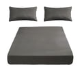 thumbnail image 2 of Qiopertar Fitted Sheet, Non-Slip Double Bed Fitted Sheet with All-Inclusive Elastic Pocket, Soft Fiber Bed Cover for Mattress Protection, 2 of 6