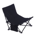 thumbnail image 3 of Reclining Back Beach Chair, Beach Chair Comfortable Support  for Outdoor Black, 3 of 7