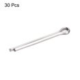 thumbnail image 3 of Unique Bargains Split Cotter Pin, 4x40mm Stainless Steel Clip Fastener Fitting Silver 30Pack, 3 of 5