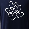 thumbnail image 5 of T-shirt Décontracté à Manches Courtes Imprimé Amour Blanc pour la Saint-Valentin, 5 of 5