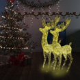 thumbnail image 1 of vidaXL TTG Rennes de Noël en Acrylique 250 LED 2 Pcs 180 cm Blanc Chaud, 1 of 5
