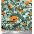thumbnail image 1 of Soimoi Poly Georgette Fabric Cartoon & Camouflage Print Fabric by the Yard 52 Inch Wide, 1 of 3