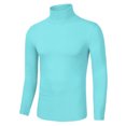 thumbnail image 2 of INSPIRE CHIC Men's Pullover Turtle Neck Long Sleeves Stretchy Slim Fit Tops, 2 of 6