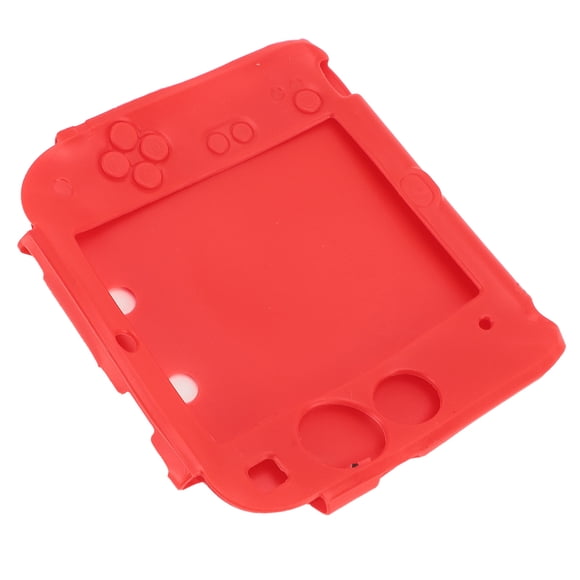 Coque en Silicone pour Console de Jeu Portative pour 2DS avec Protecteur d'Écran Supérieur et Inférieur, Coque de Protection en Silicone pour Console de Jeu Portative, Résistante aux Rayures, Pureté HD