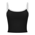 thumbnail image 4 of DPTALR Blouse Sans Manches à Col Rond pour Femme, T-Shirt Patchwork Ample, 4 of 6