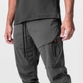 thumbnail image 4 of RKSTN Pants for Men Fall Solid Drawstring Quick Drying Pinching Training Pants Quick Drying Hiking Pants Trousers Loose Trousers Straight Leg Pants, 4 of 6