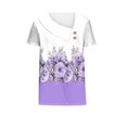 thumbnail image 4 of SDNall Chemise à Manches Courtes Imprimée pour Femmes Printemps/été, T-shirt Décontracté à Boutons Imprimé, 4 of 9