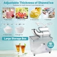 thumbnail image 4 of Costway Broyeur de Glace Commercial 660 Lb/h avec Interrupteur Marche/arrêt de Sécurité à Double Pales pour la Maison, 4 of 10